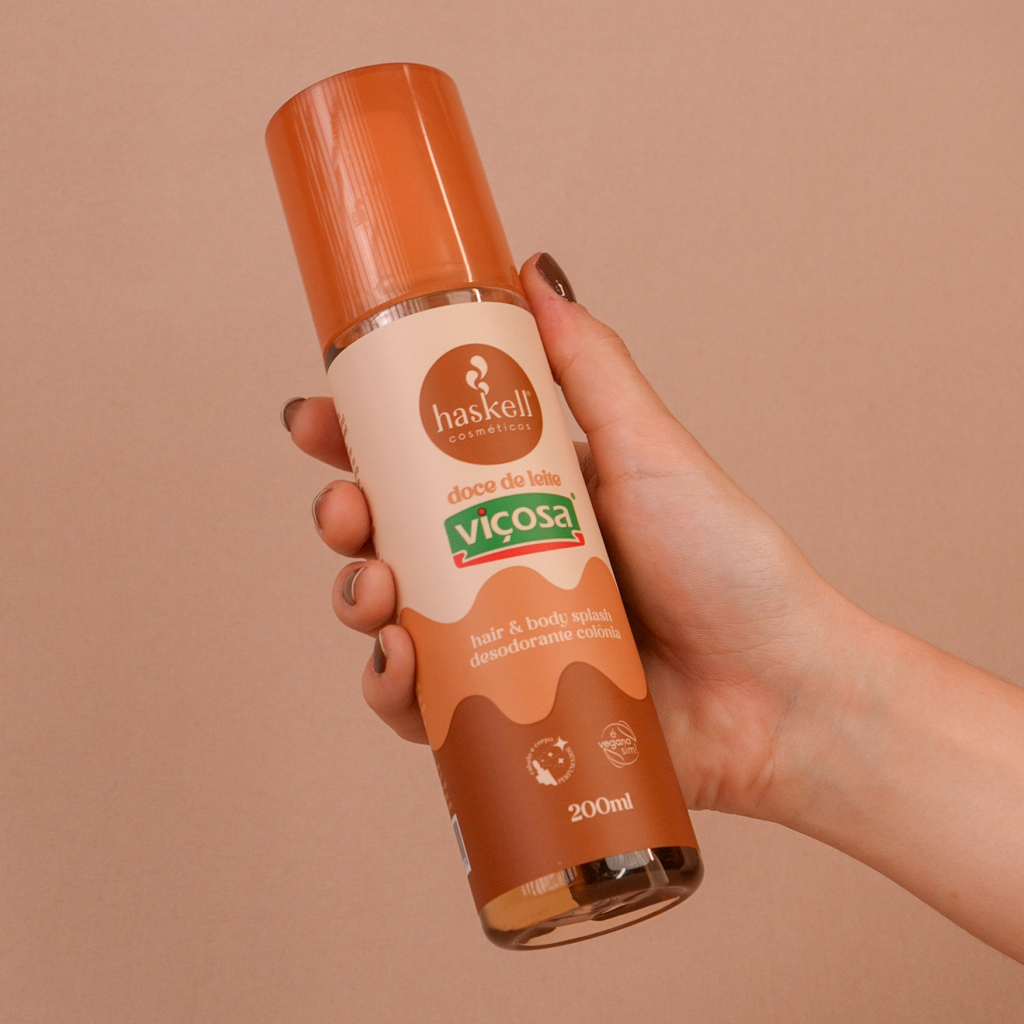Beneficios do body e hair splash doce de leite vicosa